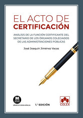 EL ACTO DE CERTIFICACION - 9788413594576